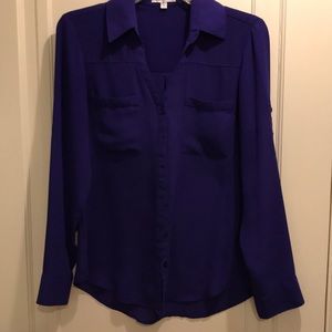Express blouse deep purple size small